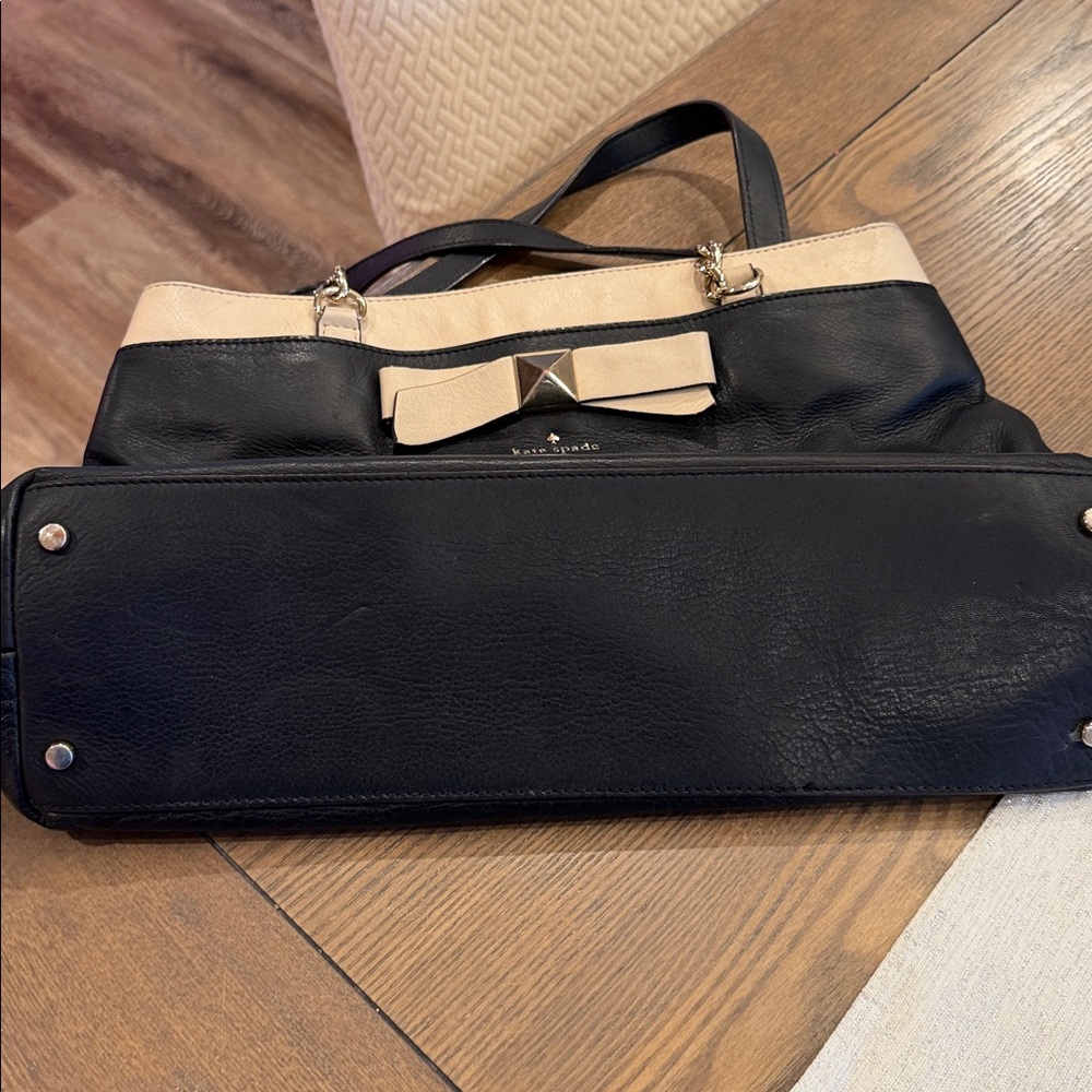 kate spade ♠️ Hancock Park Maryanne Leather Bow Shopper - Picture 9 of 13